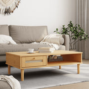 Salontafel 100x55x33 cm massief hout bruin