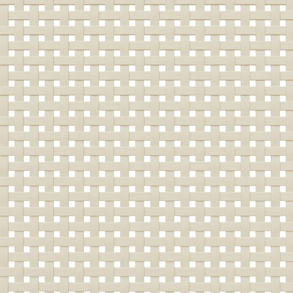 Hoge Kast Senja 90X40X112 Cm Rattan Look Massief Grenenhout Wit