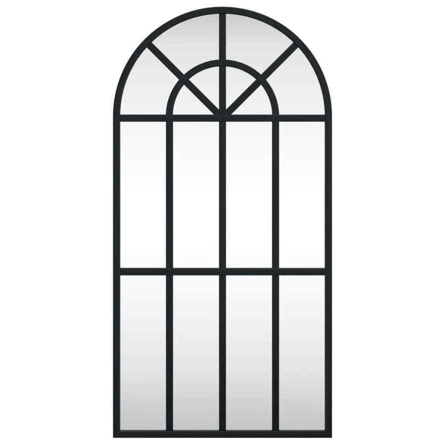 Wandspiegel Boog 30X60 Cm Ijzer Zwart