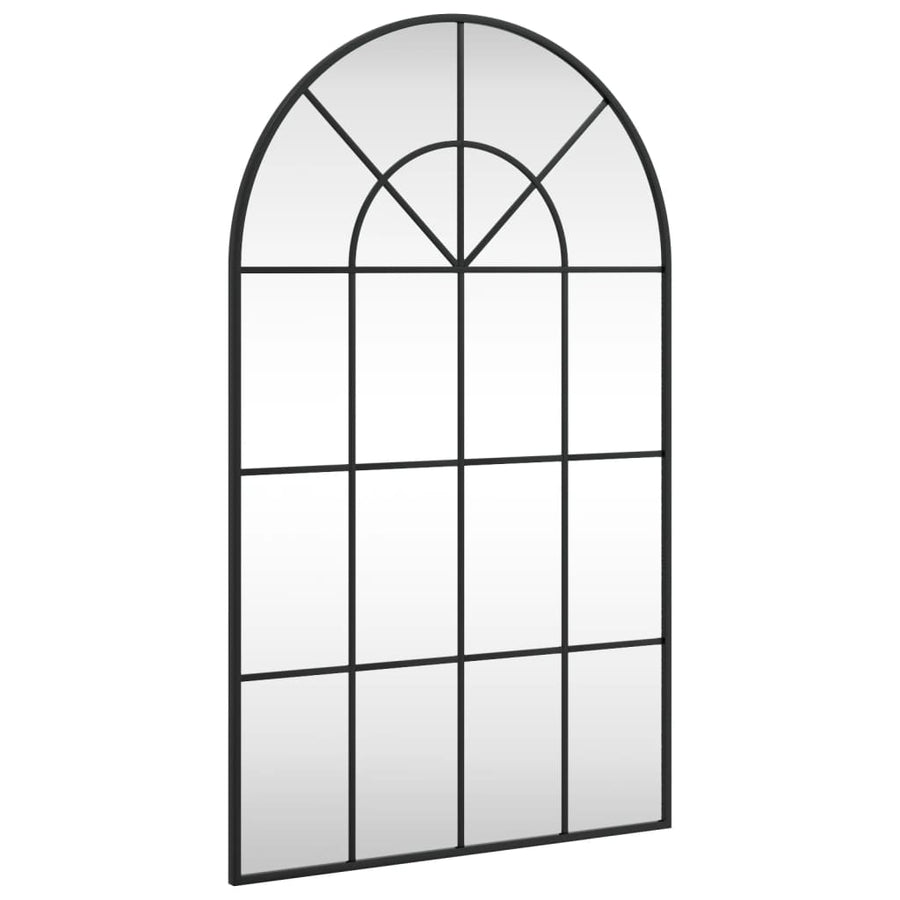 Wandspiegel Boog Ijzer Zwart 60 x 100 cm