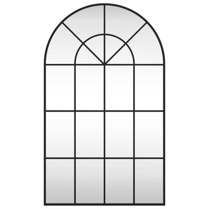Wandspiegel Boog Ijzer Zwart 60 x 100 cm