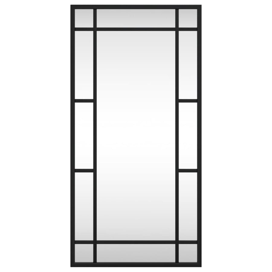 Wandspiegel Rechthoekig 30X60 Cm Ijzer Zwart