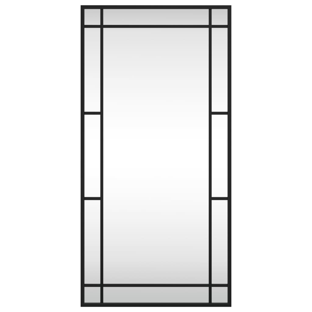 Wandspiegel Rechthoekig 40X80 Cm Ijzer Zwart
