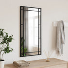 Wall mirror rectangular 40x80 cm iron black