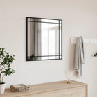 Square wall mirror 50x50 cm iron black