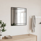 Wall mirror square 60x60 cm iron black