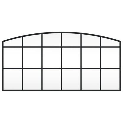 Wandspiegel Boog 80X40 Cm Ijzer Zwart