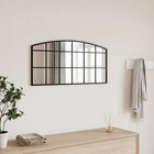 Wall mirror arch 80x40 cm iron black