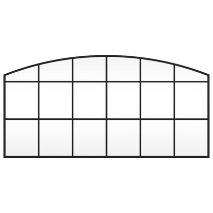 Wandspiegel Boog Ijzer Zwart 100 x 50 cm