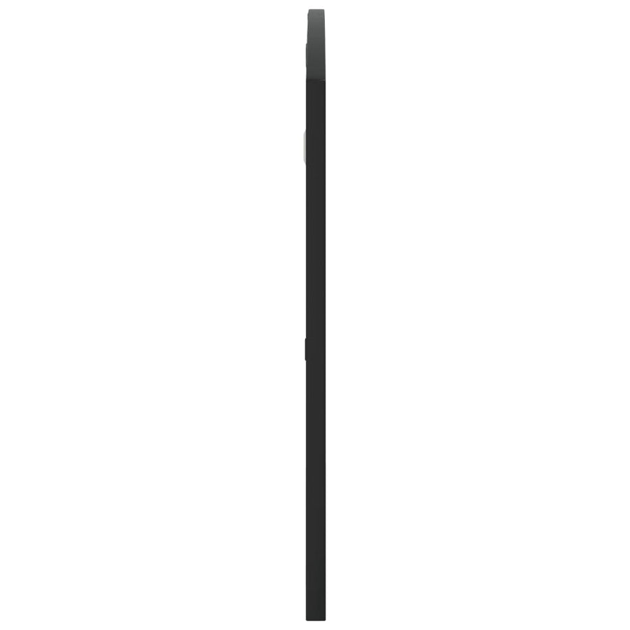 Wandspiegel Boog Ijzer Zwart 100 x 50 cm