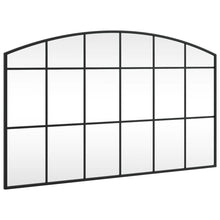 Wandspiegel Boog Ijzer Zwart 100 x 60 cm