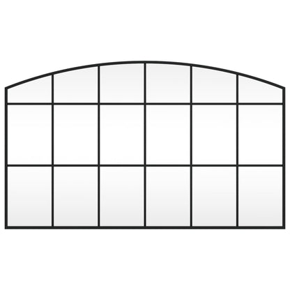 Wandspiegel Boog Ijzer Zwart 100 x 60 cm