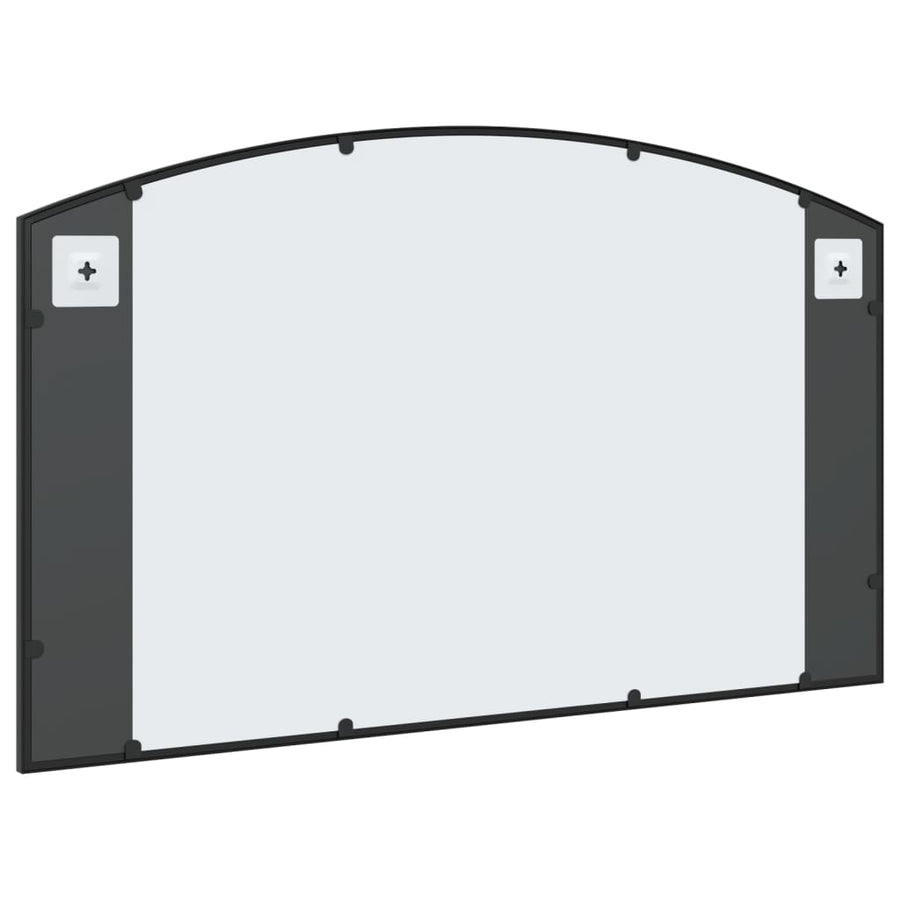 Wandspiegel Boog Ijzer Zwart 100 x 60 cm