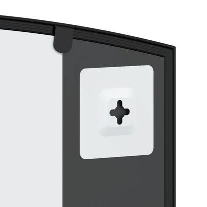 Wandspiegel Boog Ijzer Zwart 100 x 60 cm