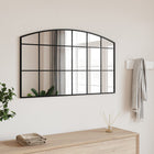 Wall mirror arch 100x60 cm iron black