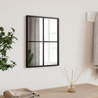 Wall mirror rectangular 30x40 cm iron black