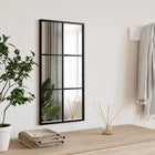 Wall mirror rectangular 30x60 cm iron black