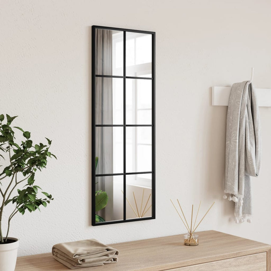Wandspiegel Rechthoekig Ijzer Zwart 30 x 80 cm