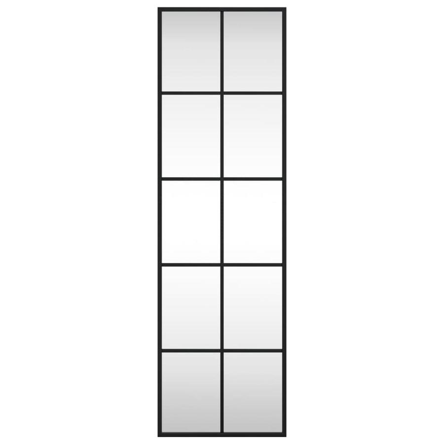 Wandspiegel Rechthoekig Ijzer Zwart 30 x 100 cm