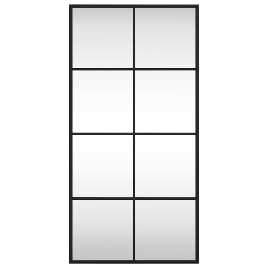 Wandspiegel Rechthoekig Ijzer Zwart 40 x 80 cm