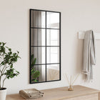 Wall mirror rectangular 40x80 cm iron black