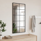 Wall mirror rectangular 50x100 cm iron black