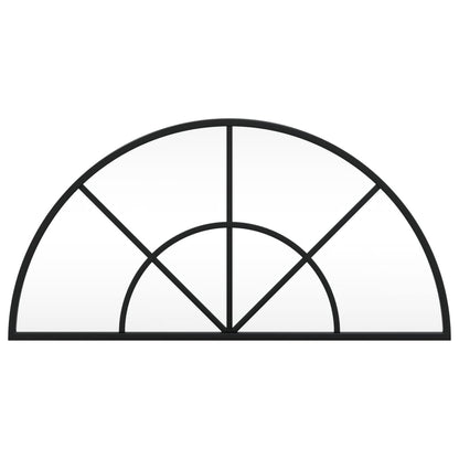 Wandspiegel Boog 60X30 Cm Ijzer Zwart