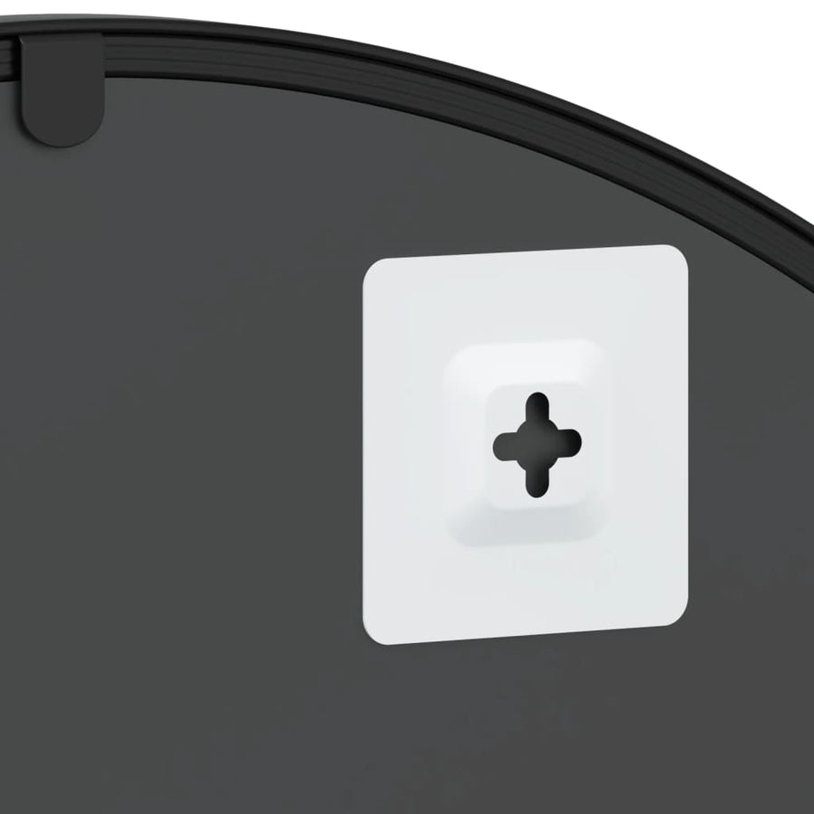 Wandspiegel Boog 60X30 Cm Ijzer Zwart