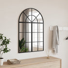 Wall mirror arch 60x30 cm iron black