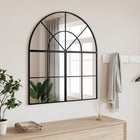 Wall mirror arch 80x40 cm iron black