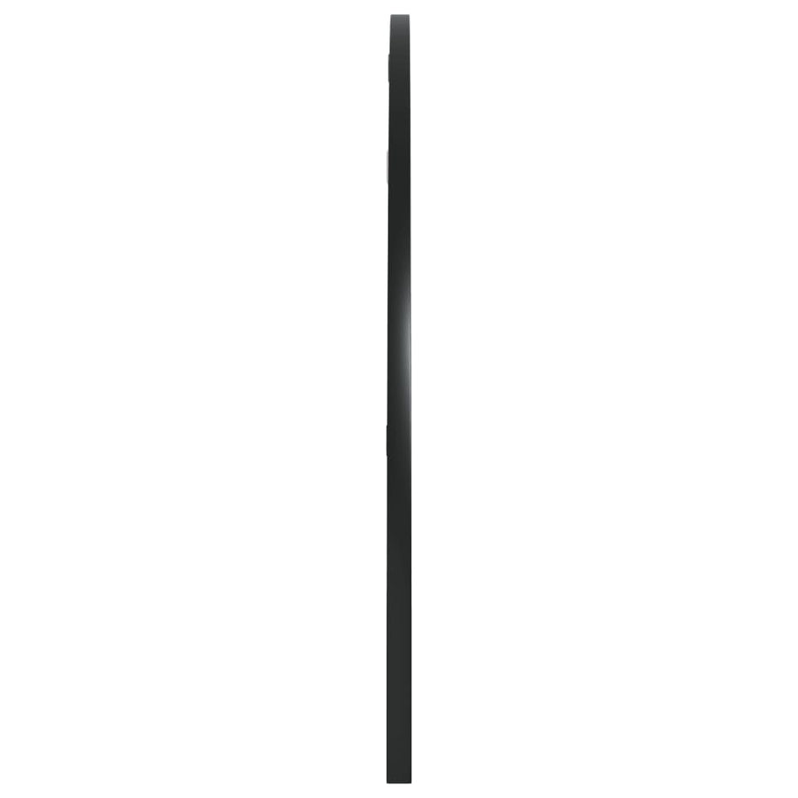 Wandspiegel Boog 100X50 Cm Ijzer Zwart