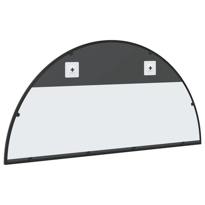 Wandspiegel Boog 100X50 Cm Ijzer Zwart