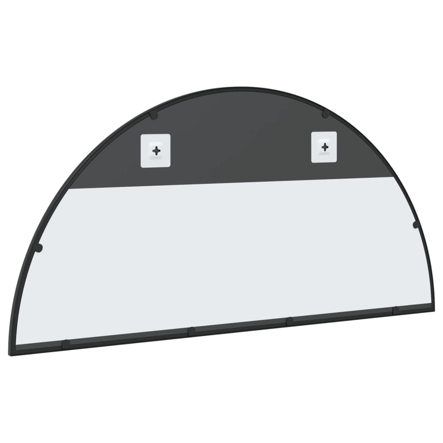 Wandspiegel Boog 100X50 Cm Ijzer Zwart