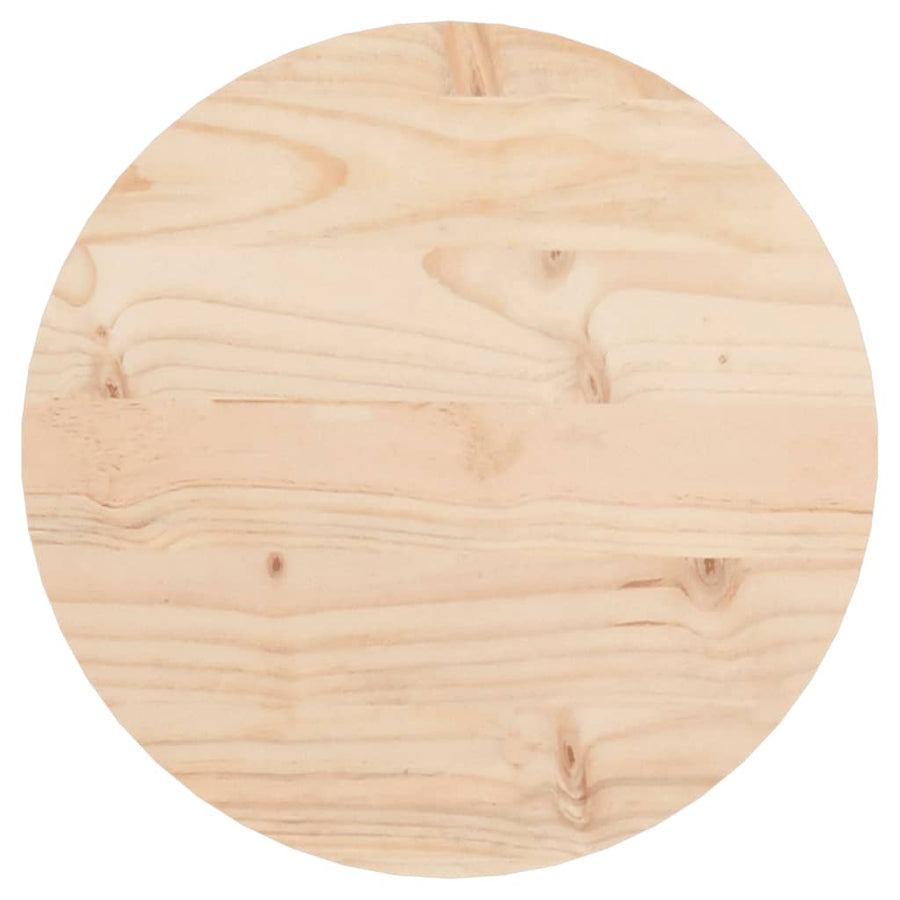 Tafelblad Rond Ø30X3 Cm Massief Grenenhout
