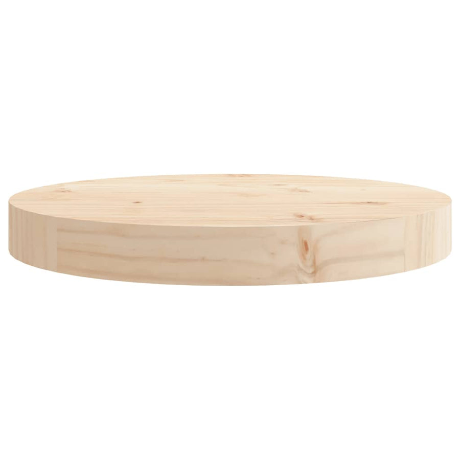 Tafelblad Rond Ø30X3 Cm Massief Grenenhout