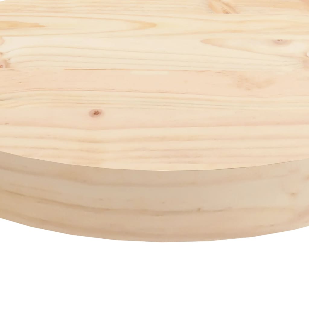 Tafelblad Rond Ø30X3 Cm Massief Grenenhout