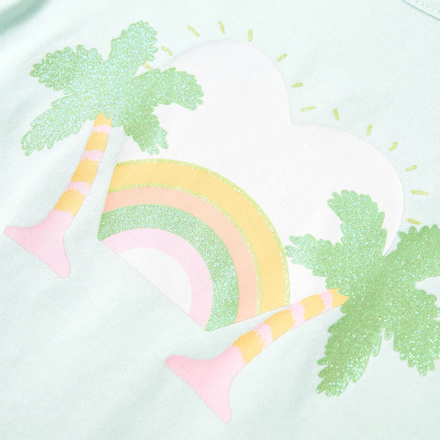 Kindershirt 92 lichtmint Mintgroen 92