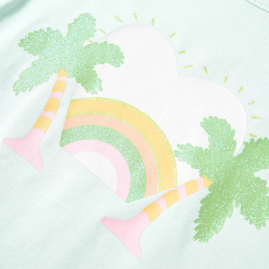 Kindershirt 116 lichtmint Mintgroen 116