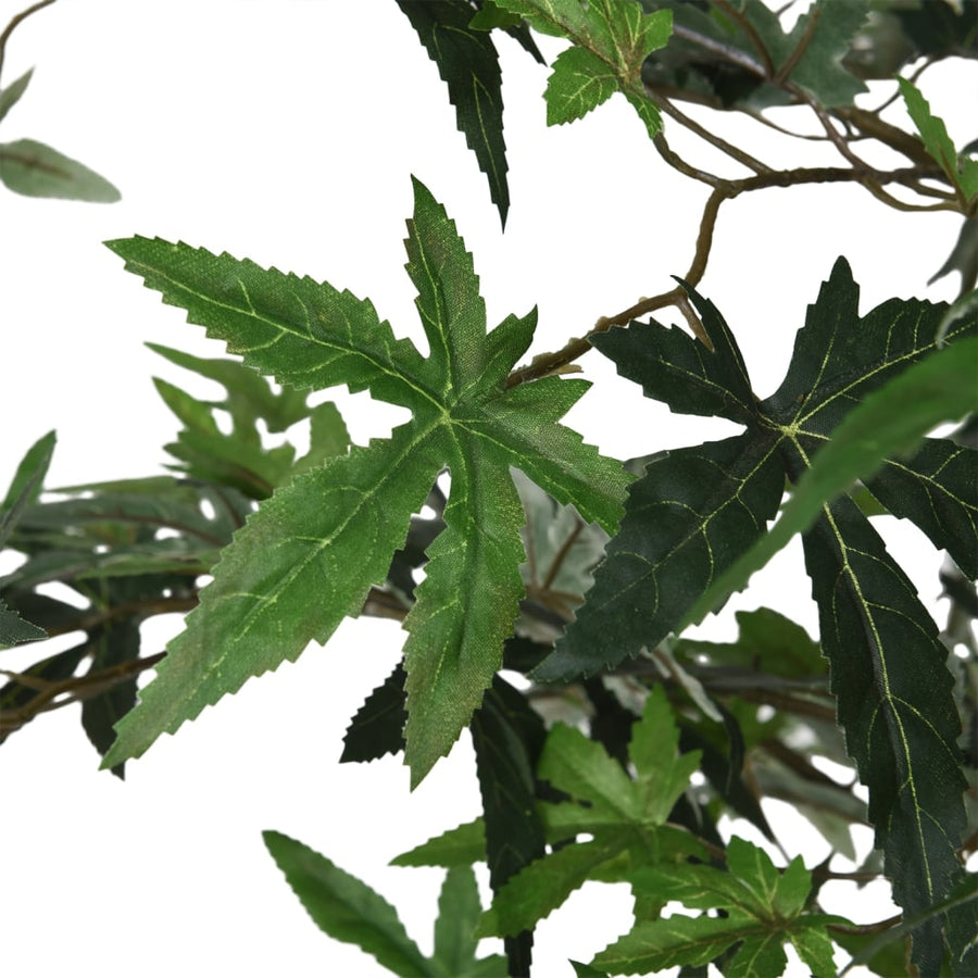Kunstplant Esdoornboom 224 Bladeren 80 Cm Groen