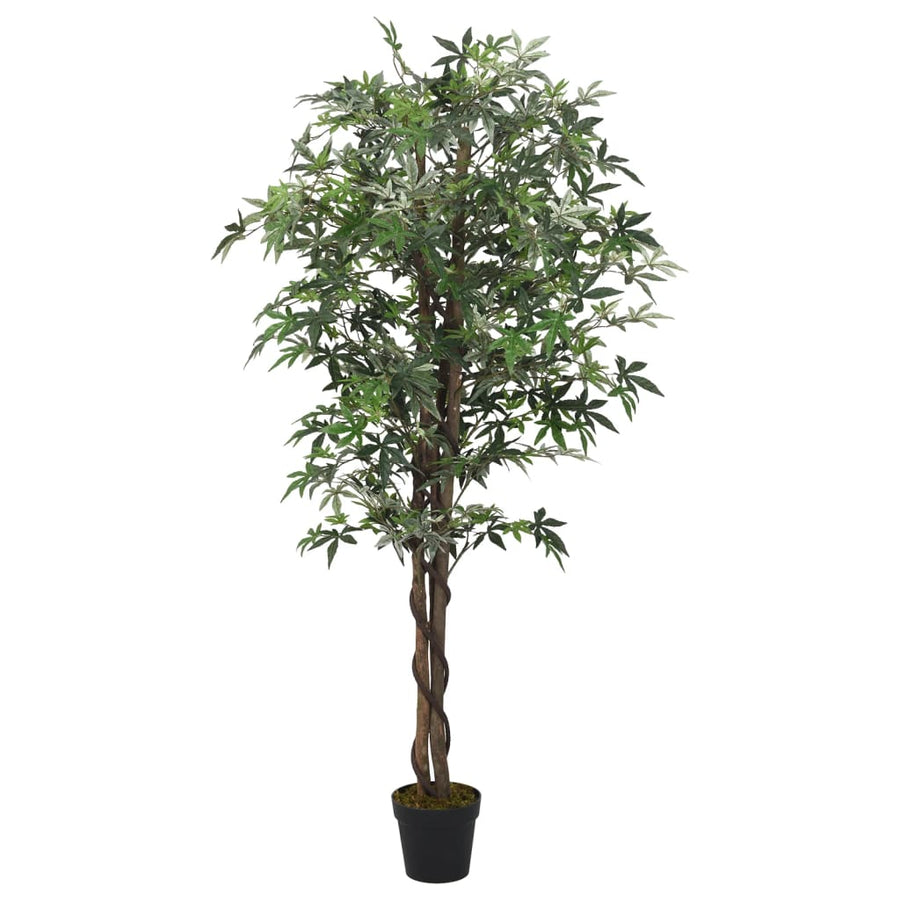 Kunstplant Esdoornboom 504 Bladeren 150 Cm Groen