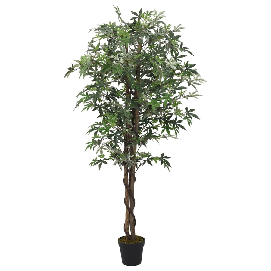 Kunstplant Esdoornboom 672 Bladeren 180 Cm Groen