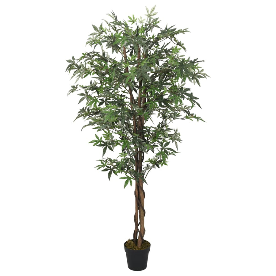 Kunstplant Esdoornboom 672 Bladeren 180 Cm Groen