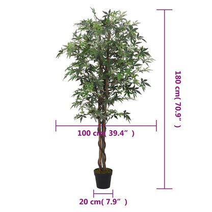 Kunstplant Esdoornboom 672 Bladeren 180 Cm Groen