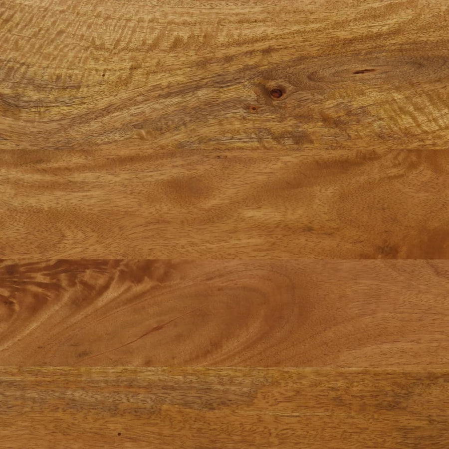 Bankje 160x40x45 cm massief mangohout en ijzer Donkerbruin