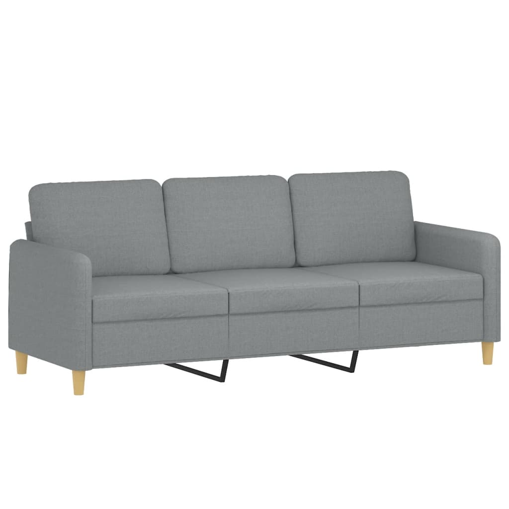 Driezitsbank Stof 180 cm Lichtgrijs