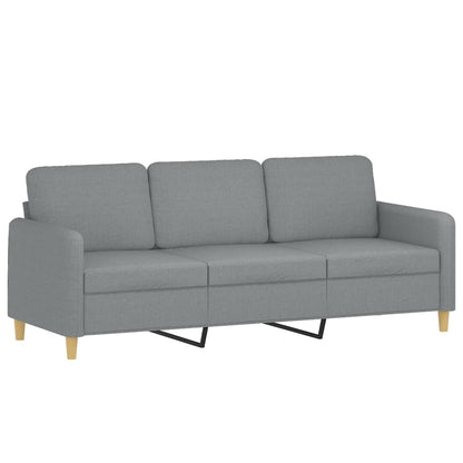 Driezitsbank Stof 180 cm Lichtgrijs