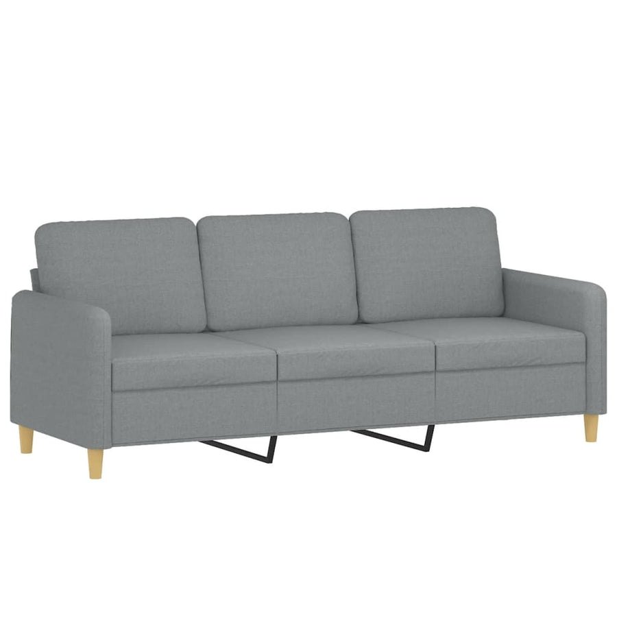 Driezitsbank Stof 180 cm Lichtgrijs