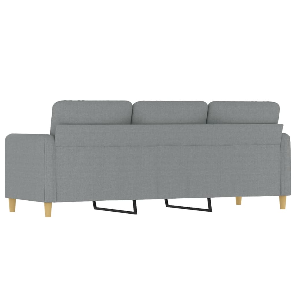 Driezitsbank Stof 180 cm Lichtgrijs