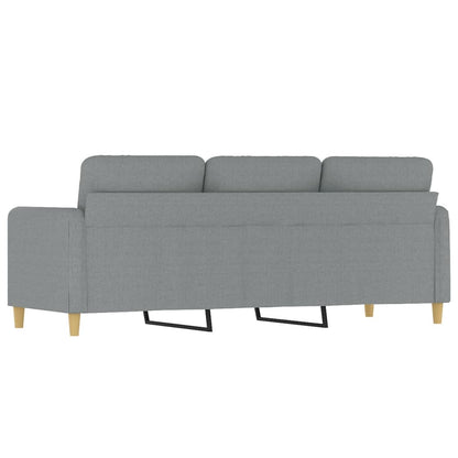 Driezitsbank Stof 180 cm Lichtgrijs