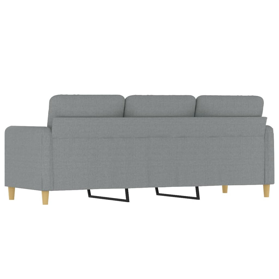 Driezitsbank Stof 180 cm Lichtgrijs